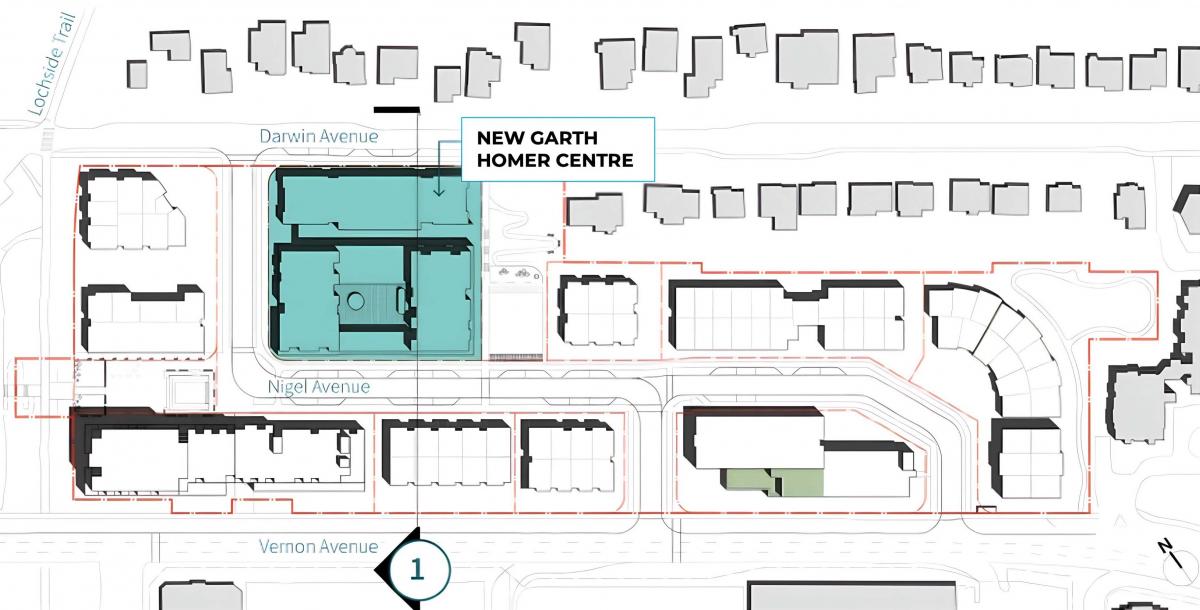 Architectural Drawing of surrounding area